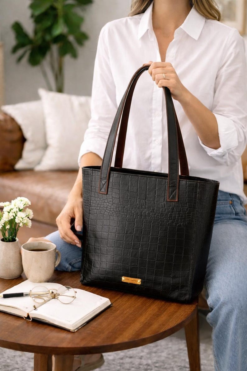 Croc Black Everyday Shoulder Work Bag 1