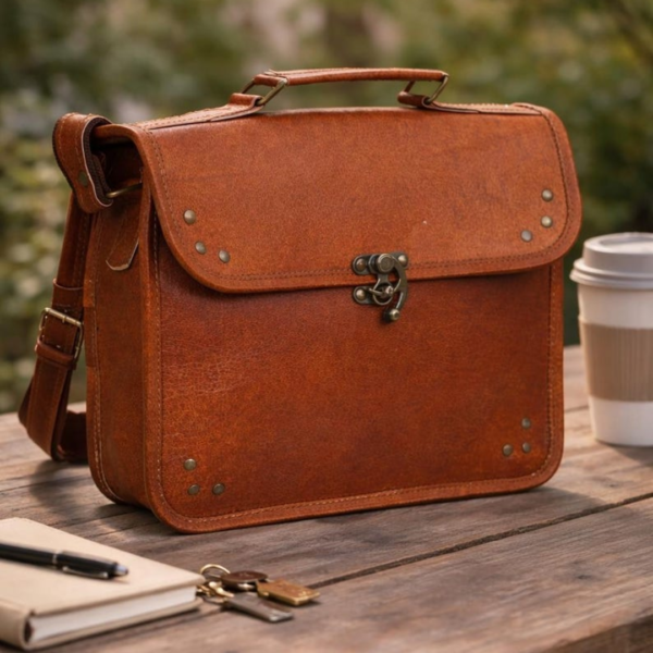 Handmade Full Grain Leather Satchel